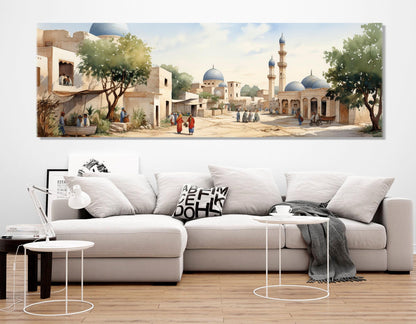 Ancient Oriental Canvas Print – Vintage Asian Wall Art | Framed & Ready to Hang