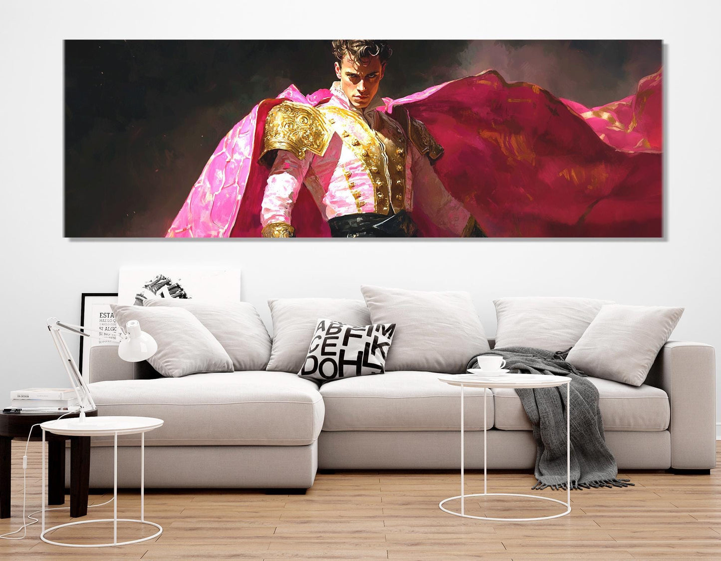 Toreador Canvas Print – Framed Cotton Canvas | Abstract Corrida Wall Art Ready to Hang