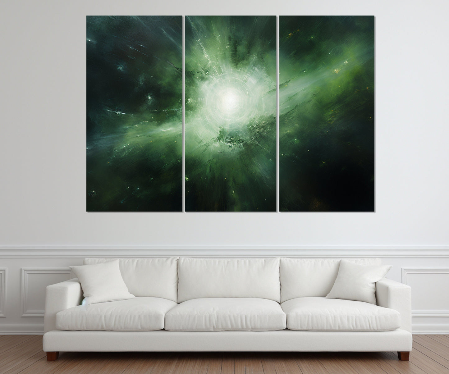 Abstract Planet Painting – Galaxy Canvas Art | Ethereal Space Painting, Ready to Hang