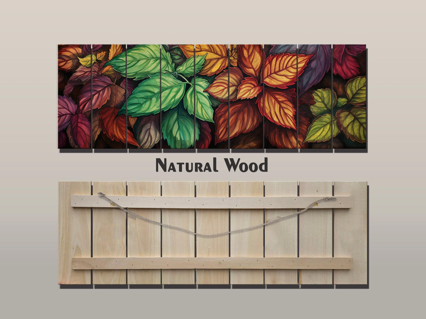 Wood Wall Art | Vibrant Floral Wood Print on Natural Planks | Rustic Farmhouse Decor