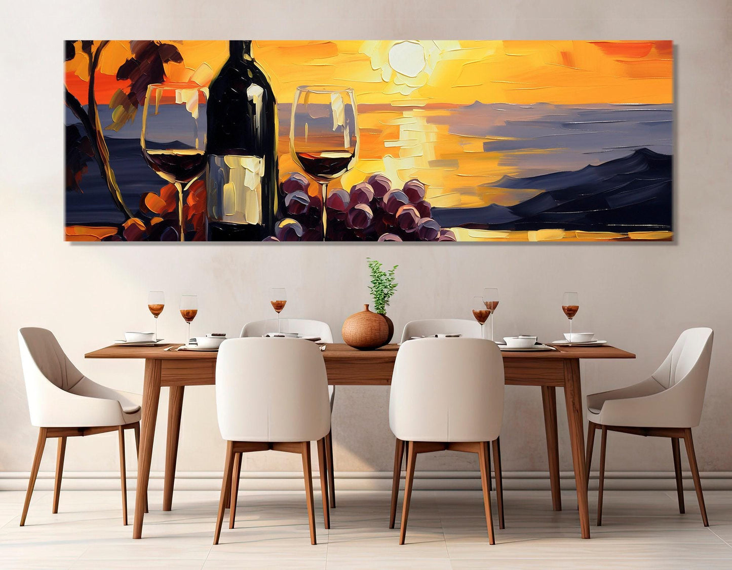 Wine Wall Art – Large Wine Canvas Print with Floating Frame | Gallery Wrapped Canvas