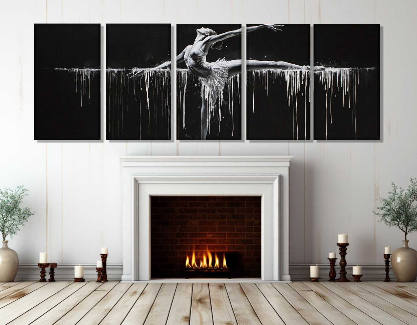 Ballet Canvas Print – Abstract Ballet Wall Art | Framed & Gallery Wrapped Canvas