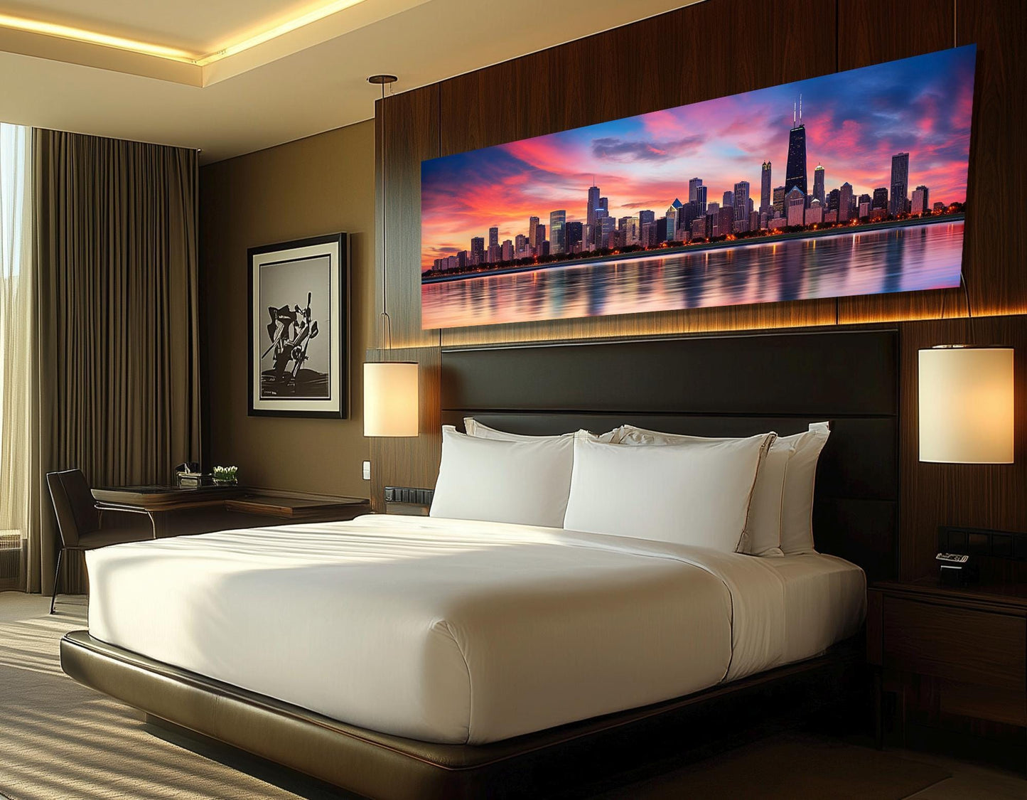 Chicago Canvas Print – Multi Panel Canvas Set | Abstract Cityscape Wall Art