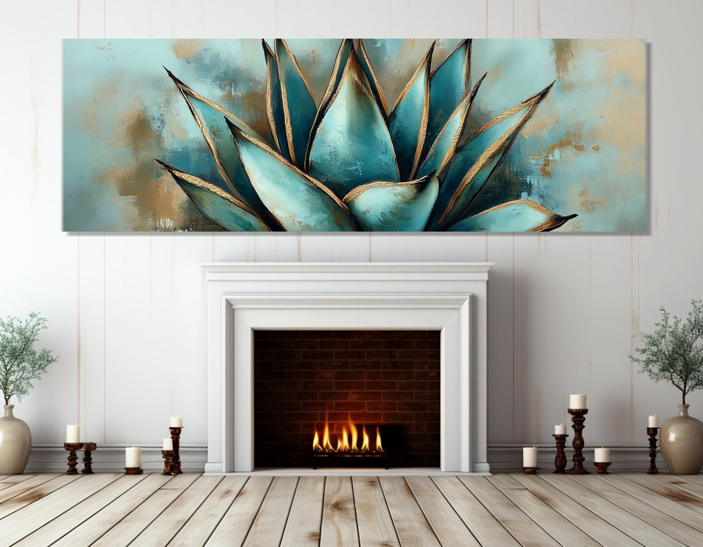 Agave Canvas Print – Abstract Agave Art | Modern Mexican Decor, Ready to Hang