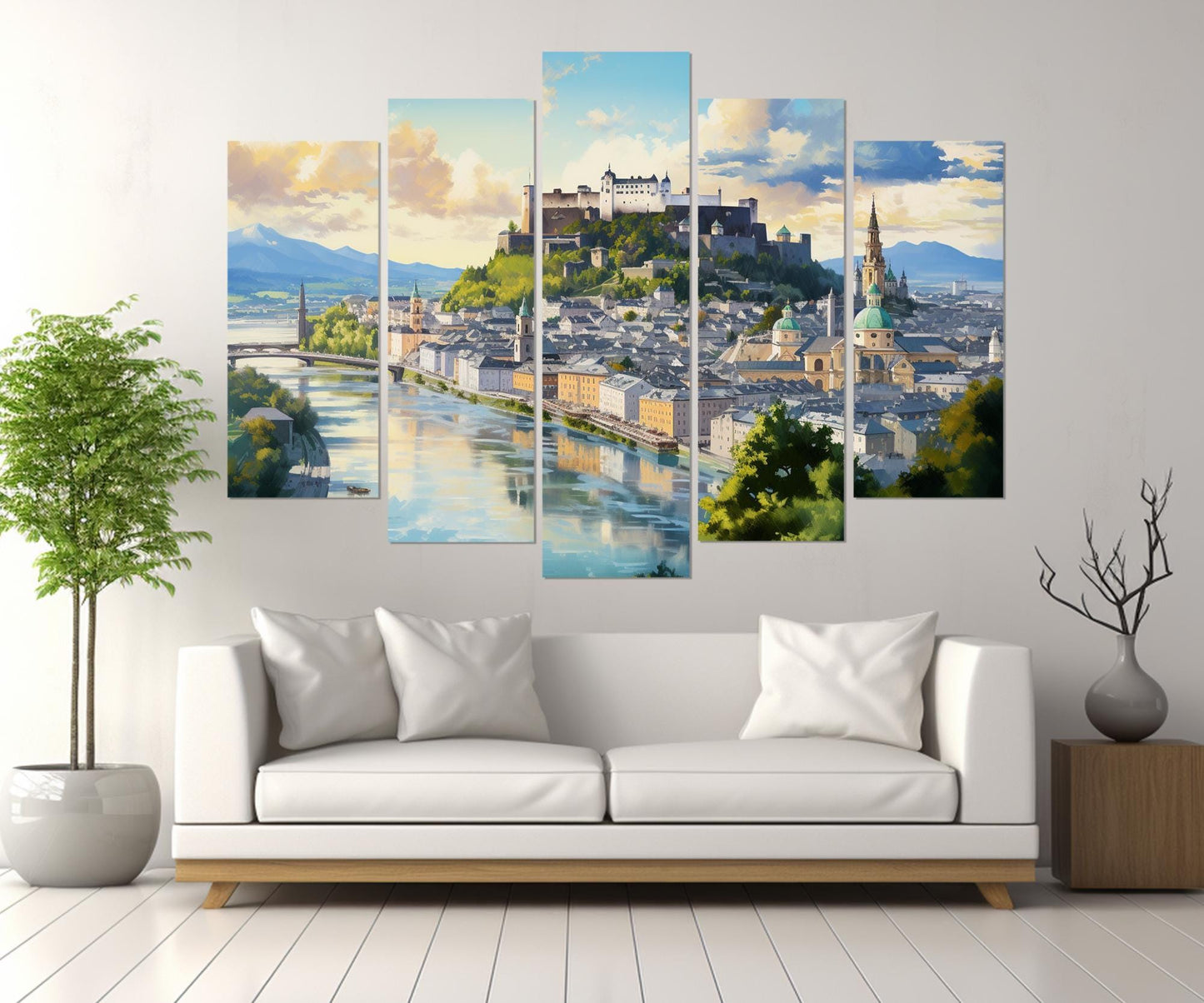 Salzburg Canvas Print – Abstract Wall Art | Framed & Ready to Hang, High Quality Cotton Canvas