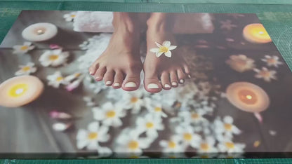 Pedicure Wall Art – Female Feet Spa Canvas Print | Cotton Gallery Wrapped Canvas