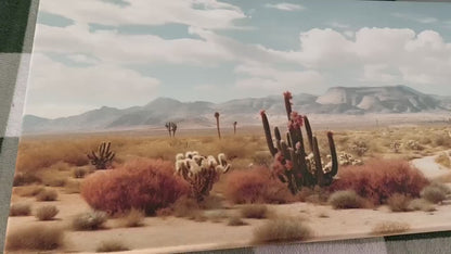 Desert Canvas Print – Large Sonoran Desert Art | Framed Canvas Wall Art Ready to Hang