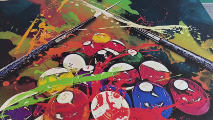 Billiards Canvas Art – High Quality Durable Gallery Wrapped Canvas Print For Game Room Decor